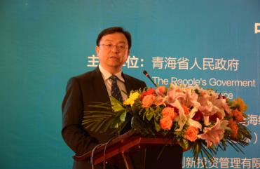 (The picture shows Mr. Wang Chuanfu, Chairman and President of the Board of Directors of BYD Co., Ltd., giving a live speech)